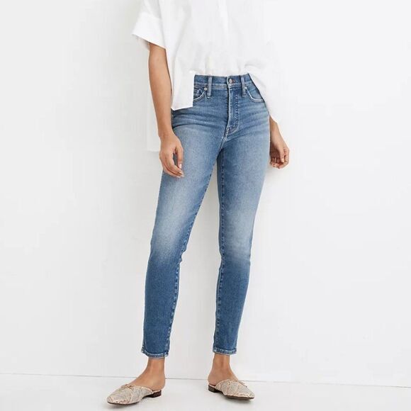 NWT Madewell 10" High-Rise‎ Skinny Crop Jeans in Sheffield Wash, size 27 - Picture 1 of 16
